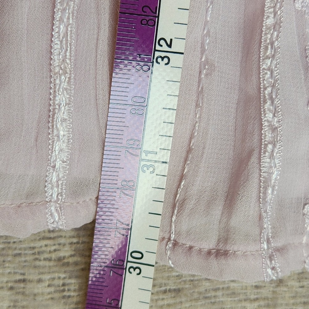 Altar'd State Gia Smocked Mini Dress Sequin Puff Sleeve Grayish Purple Size XL - Picture 8 of 8
